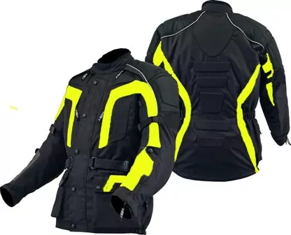 Winddichte waterdichte Hiviz allseason motorjas